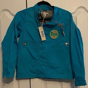 Diesel Teal Windbreaker Jacket
